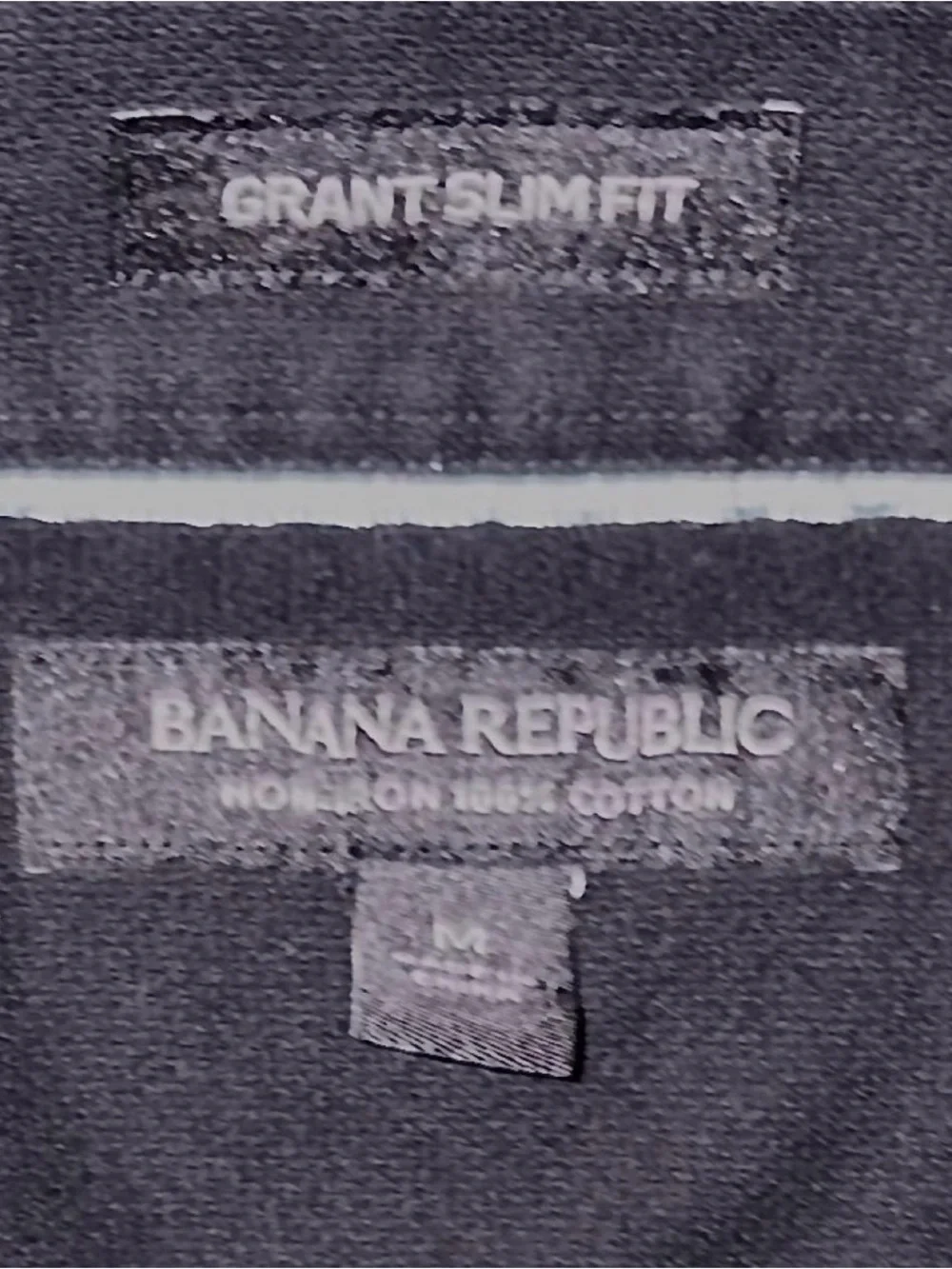 Banana Republic Black Long-Sleeve Dress Shirt